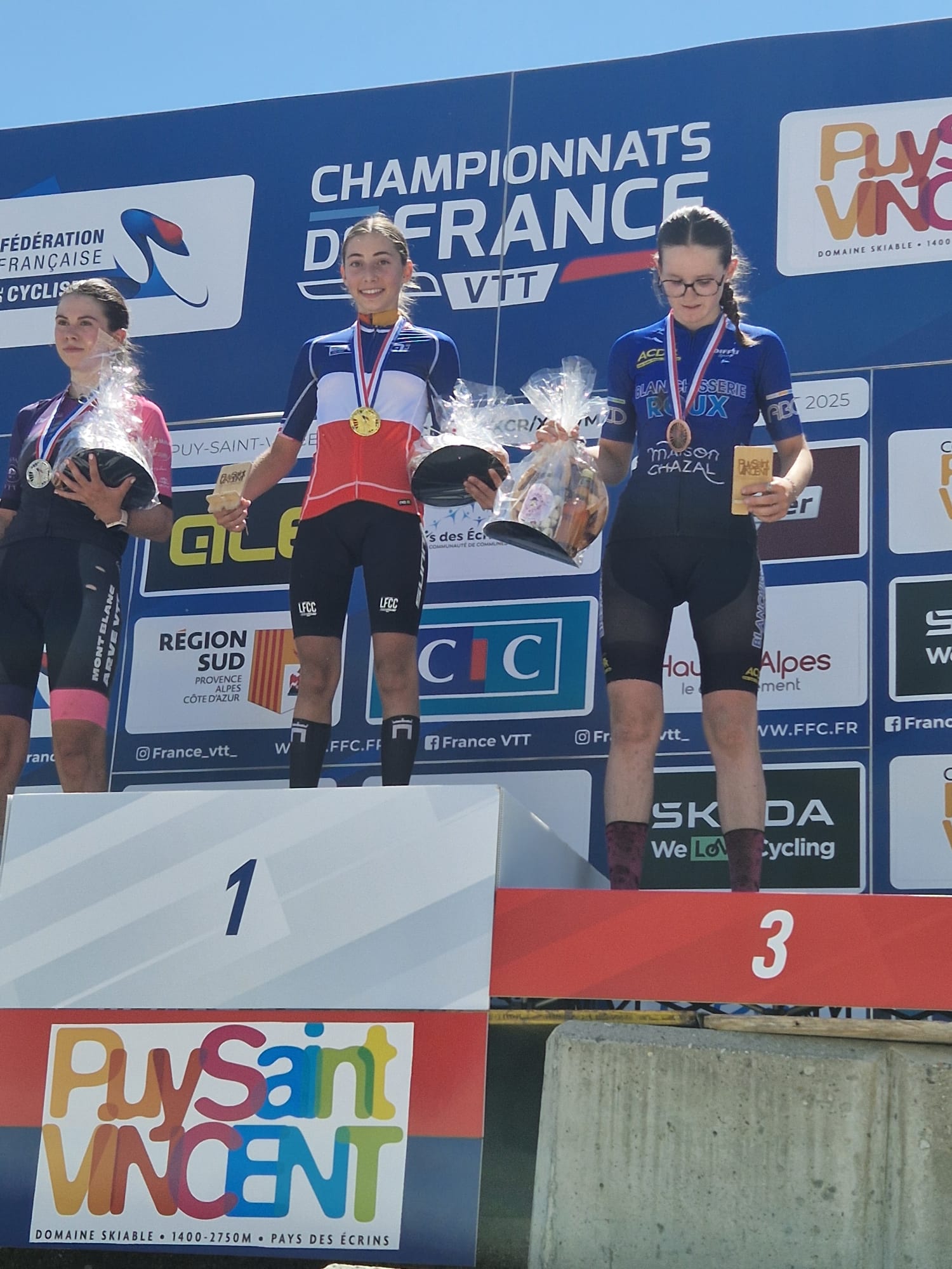Championne de VTT